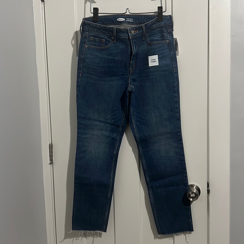 Old Navy Power Straight High Rise Jeans
